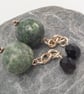 Green Jade Beaded Men's Cufflinks, Men's Beaded Cufflinks - Image 6