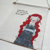embroidered zombie hanging