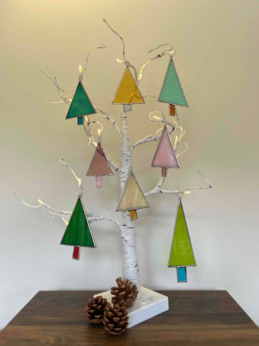 Christmas Tree decorations in stained glass for the Christmas Tree!