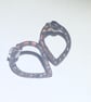 Oxidised Copper Teardrop Stud Earrings (ERCUSTTD2) - UK Free Post - Image 5