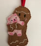 Gingerbread teddy Decoration - Image 1