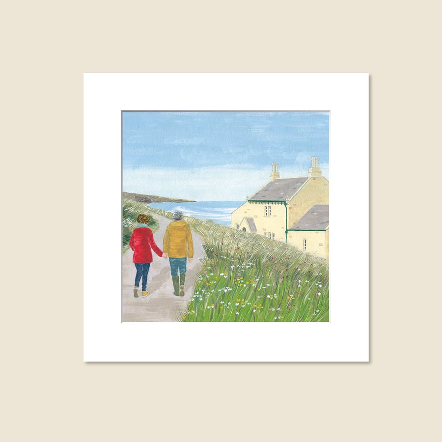 Turn Left At The Bathing House - Original Painting 