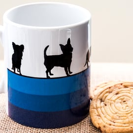 Blue Dog Breeds Coffee Mug Gift for Lover Owner Dachshund Westie Terrier Poodle