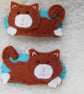 Ginger cat toddler hair clips - Image 2