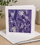 Purple and Silver Card