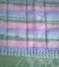 Pink, Lavender & Grey Sparkly Pram Blanket - Image 4
