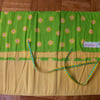 Roll Up Knitting Needle Holder In Green Daisy Print 