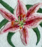Hand felted Lily Textile Artwork  - Image 1
