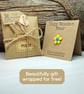 Ukraine Flower Pin, Charity Donation, Handmade Ukraine Forget Me Not Brooch - Image 5