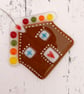 Fused Glass Gingerbread House - Handmade Glass Christmas Decoration - Image 6