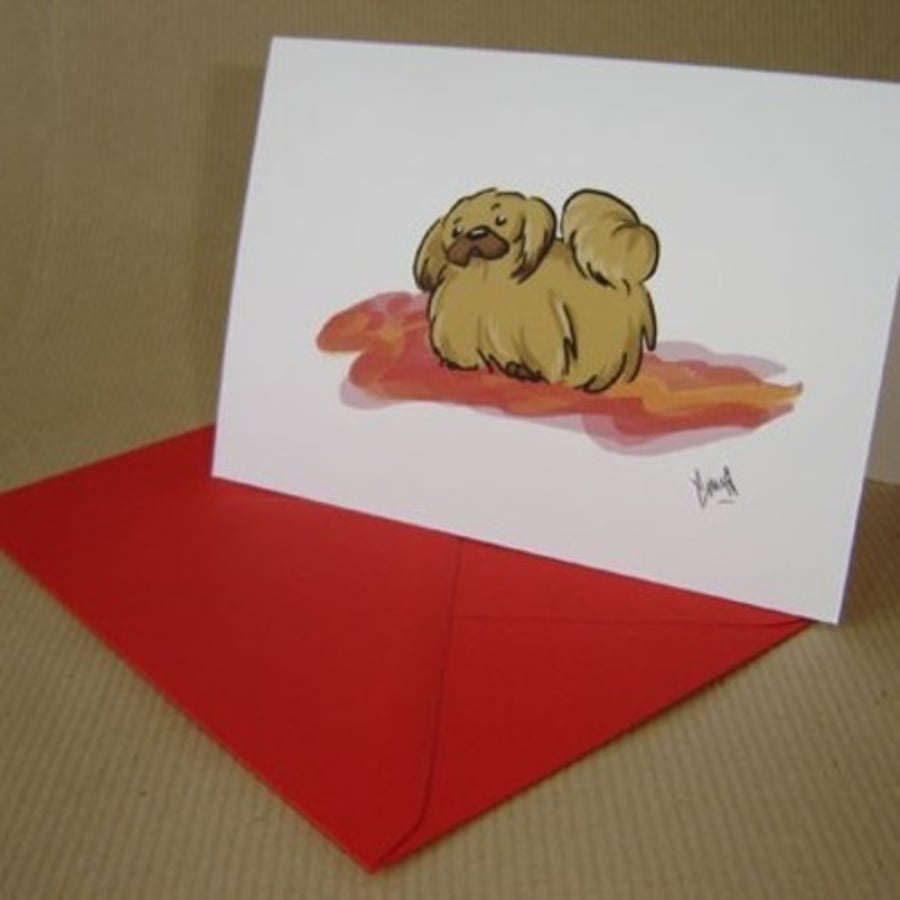 Pekingese Card
