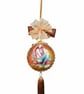 Handcrafted Mermaid Bauble. Dual-Sided Ocean Fantasy Ornament. Mermaid gift