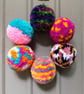 Wool Pompom Wreath, Mixed Colours, Eclectic Bohemian Interiors, Maximalism. - Image 1