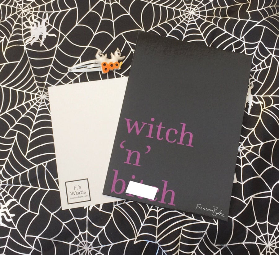 Witch 'n' B---h Print, Halloween Decoration, Witches, Girl Gang, Gift for Friend