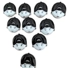 10 boy in black cap buttons 21mm