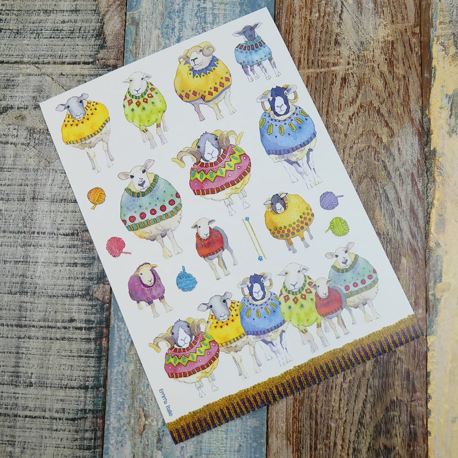 Sheep in Sweaters Sticker Set 5pk