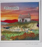 Textile landscape sunset picture …. Sunsets are nature's poetry - Image 2