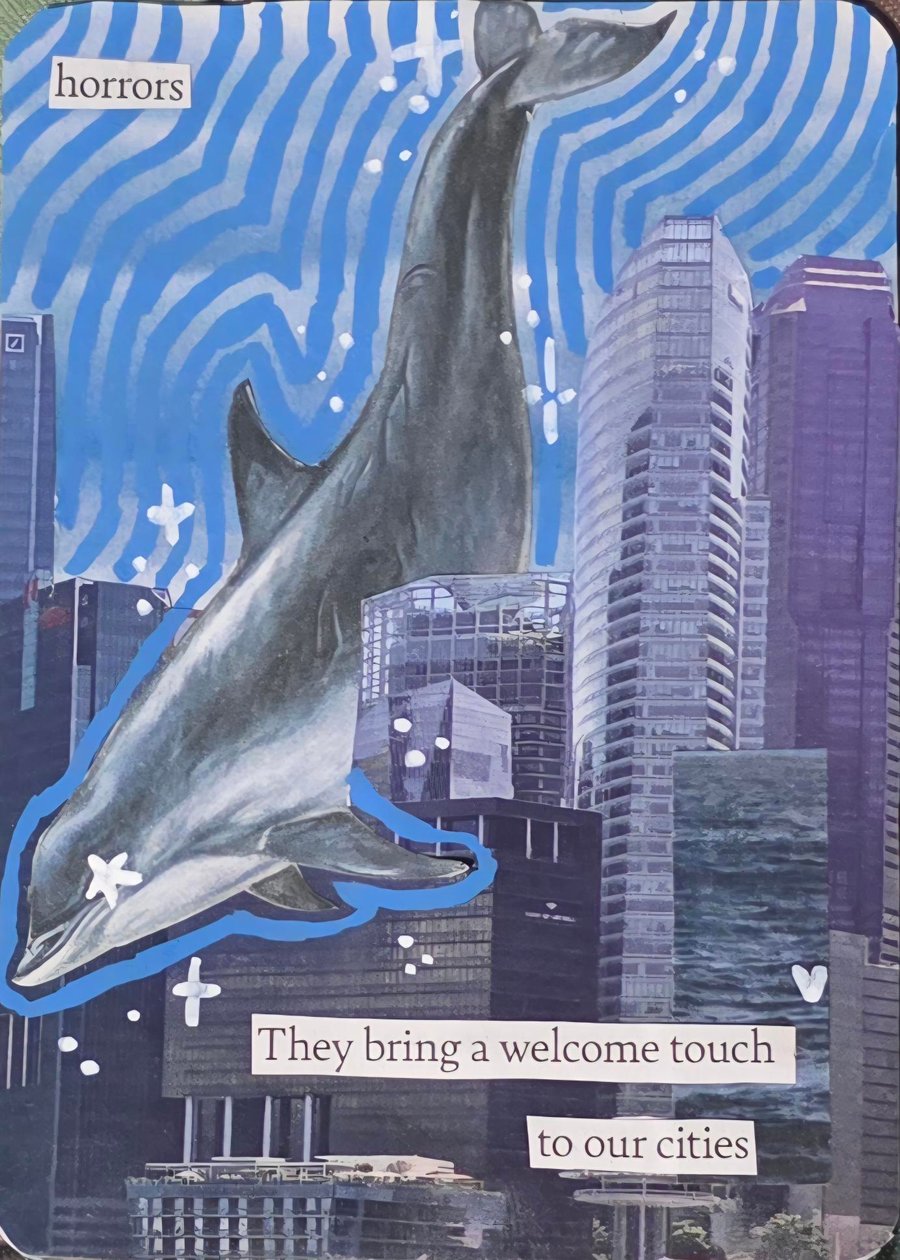 Horrors, they bring a welcome touch to our cities - Surreal Series 2 - ACEO