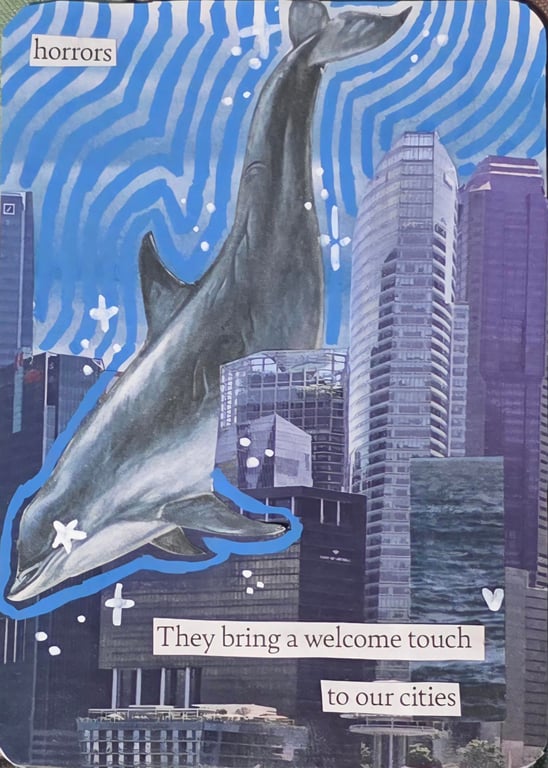Horrors, they bring a welcome touch to our cities - Surreal Series 2 - ACEO