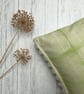 Hand Printed Linen Lampshade in Chartreuse Green - Image 8