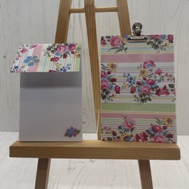 Simply Floral Notepad and Clipboard PB16