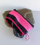 Pink & Black Swimming Goggle Case - Recycled Neoprene - Unique & Eco-Friendly