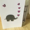 A cute elephant, any occasion card. CC318