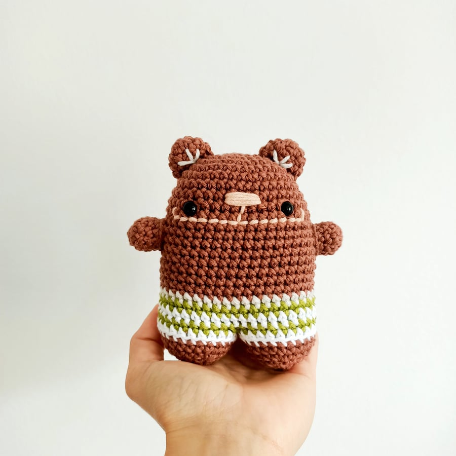Teddy Bear toy, crochet animal, baby toy