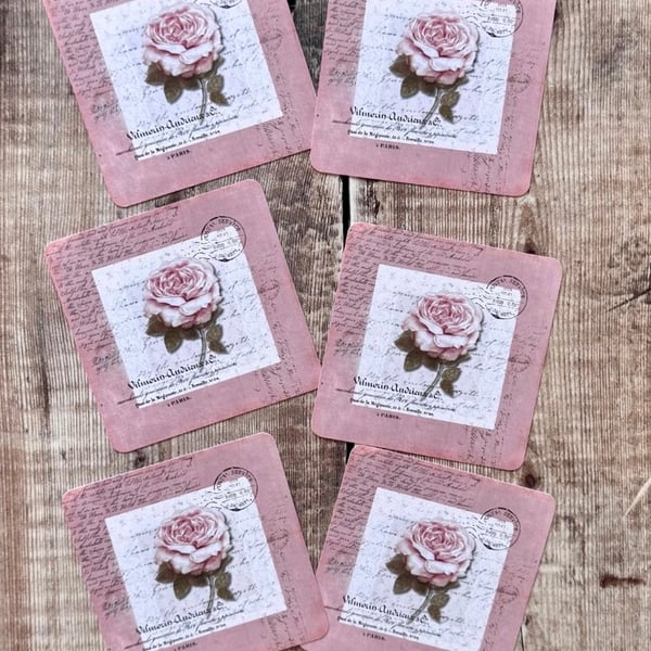 Vintage inspired ephemera card toppers