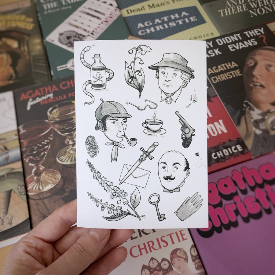 Illustrated Detectives Card 