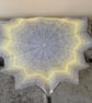 Grey and lemon crocheted baby blanket, unisex baby blanket, baby gift idea - Image 1