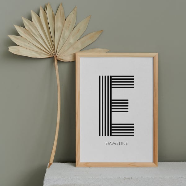 Personalised Alphabet Name print. A4 or A5