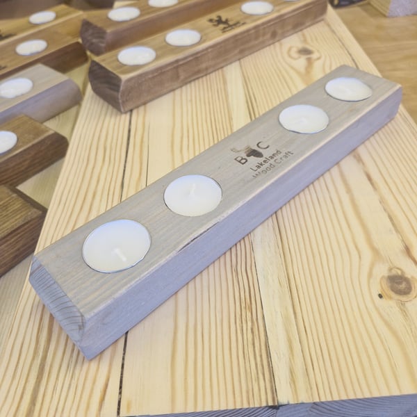 Wooden Candle Tea Light Holder