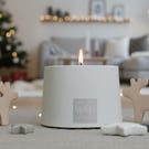 Handmade Stoneware Candle Holder & Coconut Wax Refill Inspired by the New Forest