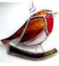 Robin Bird Suncatcher Stained Glass British Handmade  - Image 7