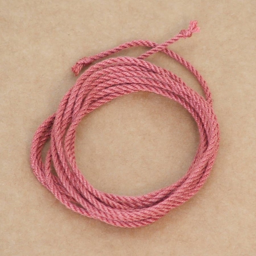 Silk cord - Pink, 1 metre