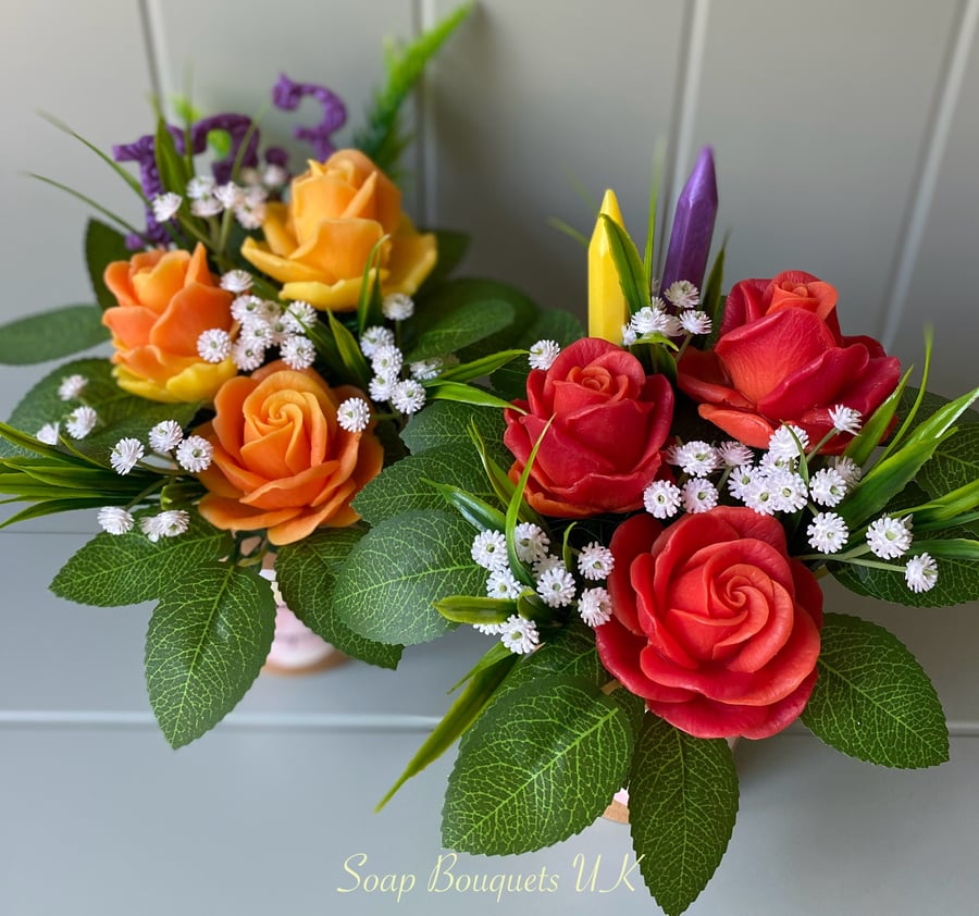 Soap Flower Bouquets: Personalized Custom Thank You Gifts for Teachers Nursery  