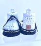 DM style baby booties, Crochet booties, Docmartin boots, White Boots - Image 5
