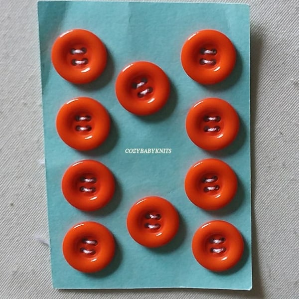 Orange round buttons