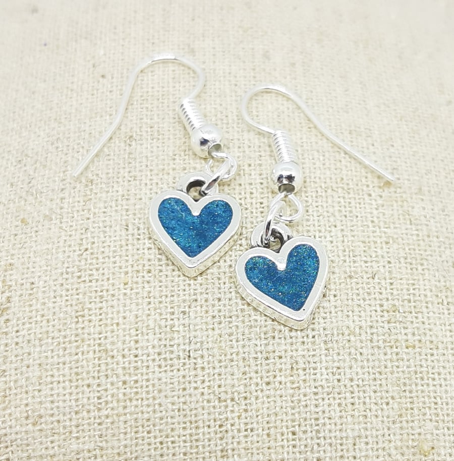 Heart Dangly Earrings