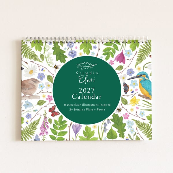 British Nature Wall Calendar 2027