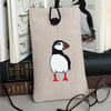 Glasses Spectacles Case Handmade Puffin Nature Wildlife