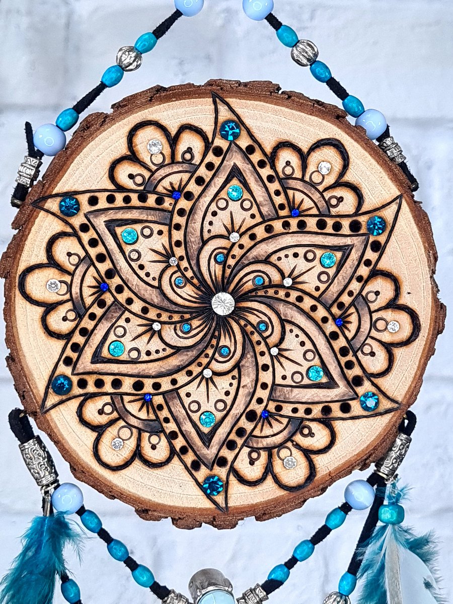 Pyrography dream catcher-Flo