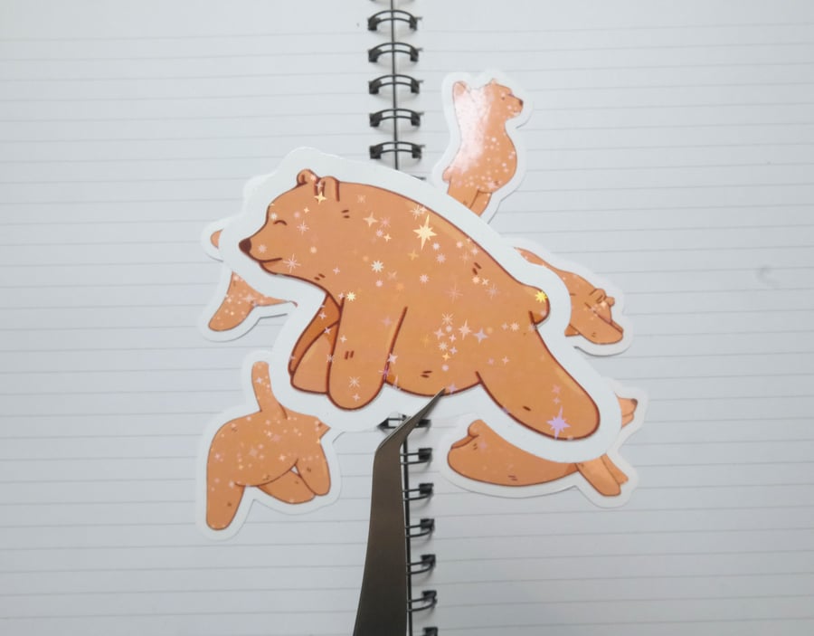 Bear Yoga Stickers