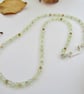 'Mystical Birch' dainty beaded semi-precious gemstone necklace