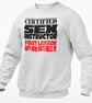 Certified Sex Instructor First Lesson Free Jumper Sweatshirt Rude Adult Pullover - Image 3