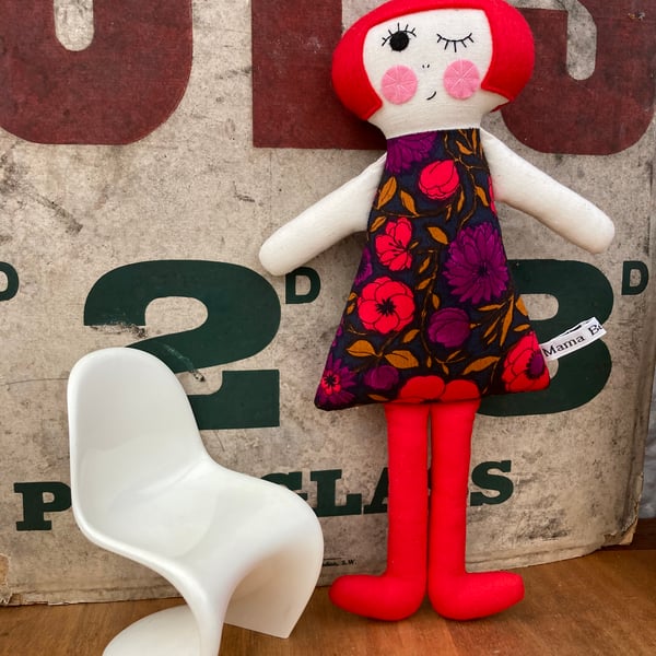 Poppy Dolly the Handmade Cloth Doll 