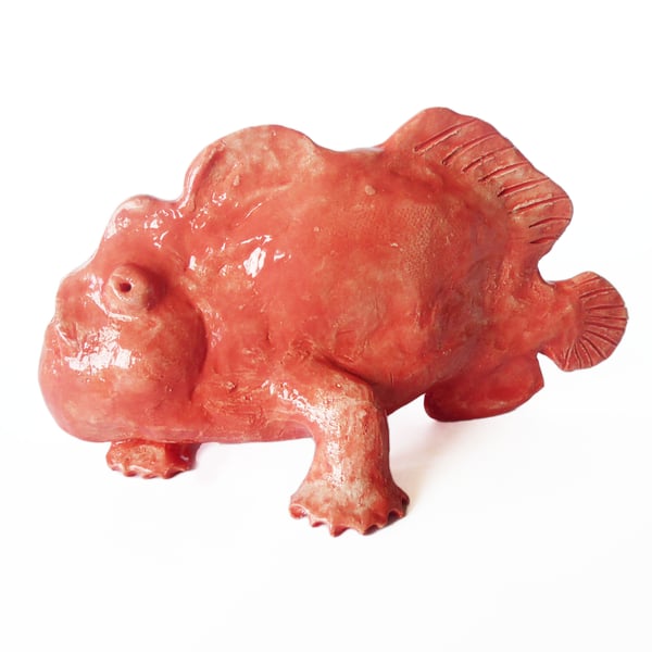 Frogfish Ceramic Ornament - Handmade
