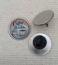 Coffee and Books - Coffee Lover Themed Badge - Large Resin Coated Pin Badge - Image 2