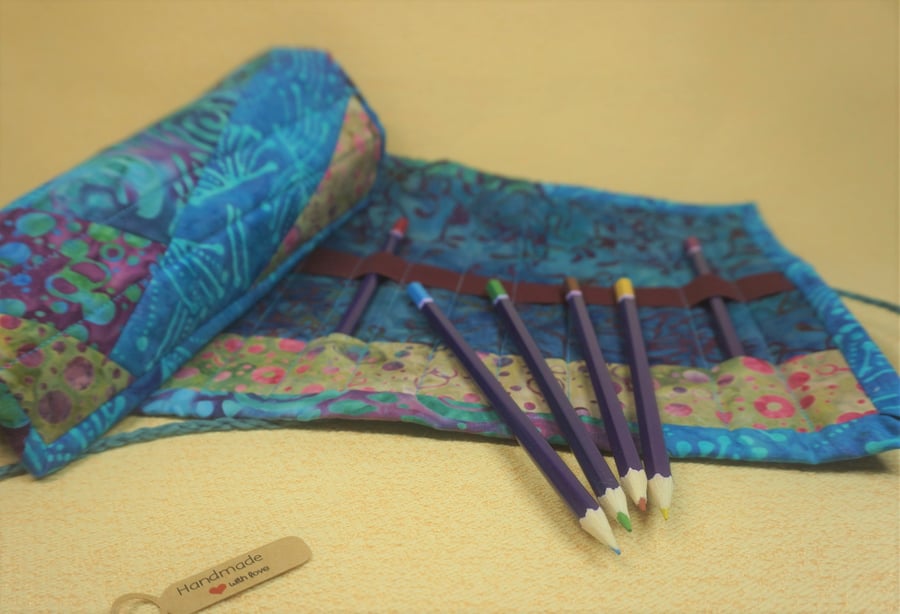 Batik Blues and Hues Brush and Pencil Wrap